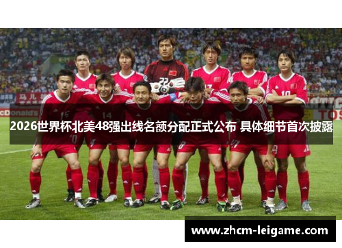 2026世界杯北美48强出线名额分配正式公布 具体细节首次披露 2026世界杯北美48强出线名额分配正式公布 具体细节首次披露